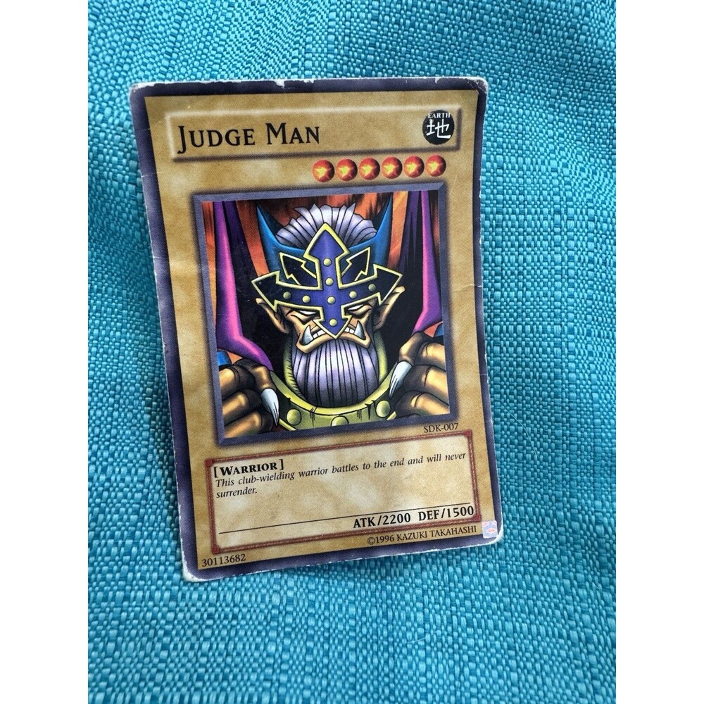 Yu-Gi-Oh! Judge Man SDK-007 Vintage 1996 Konami Rare Earth Warrior Card